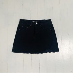 American Eagle Black Jean Skirt